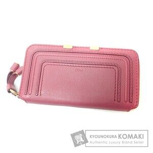 CHLOE Round Zip Long Wallet Leather
